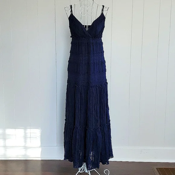 Eliza J | Dresses | Eliza J All Lace Navy Midi Maxi Dress Size 4 Lined V Neck Spaghetti Straps | Poshmark Eliza J | Dresses | Eliza J All Lace Navy Midi Maxi Dress Size 4 Lined V Neck Spaghetti Straps | Poshmark